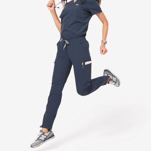 FIGS Yola Skinny Scrub Pant Dark Harbor M